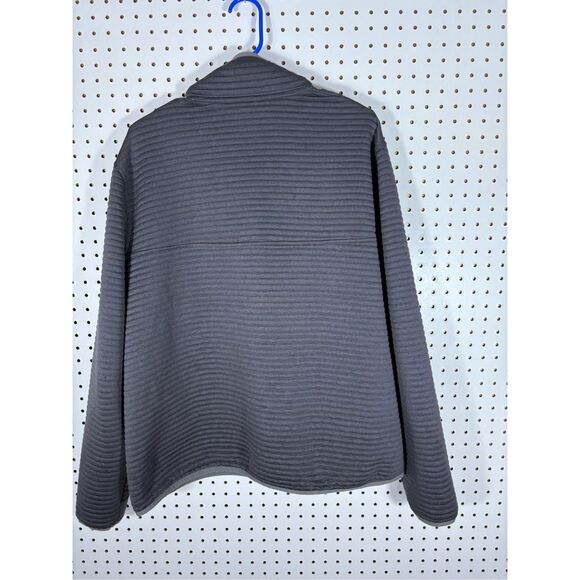 LL Bean Sweater Men Gray Airlight Pullover Snap Front size XL - Picture 2 of 6